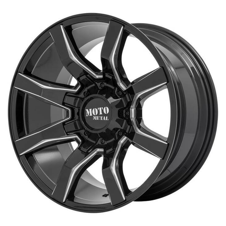MO804 SPIDER GLOSS BLACK MILLED 9x20 6/120/139,7 ET0 CB78,1 60° - Alumiinivanteet - 327378 - 1