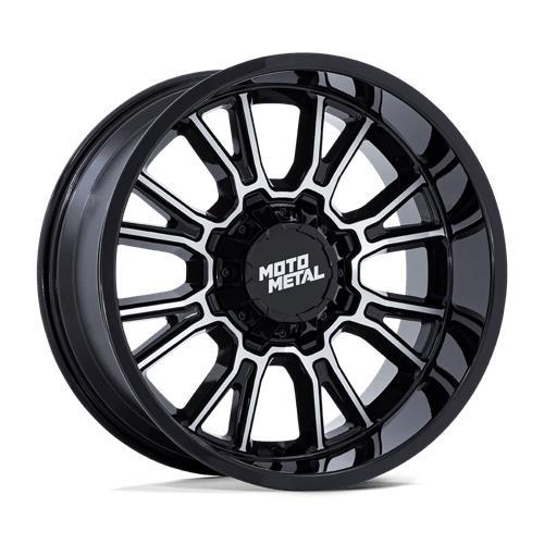 MO810 LEGACY GLOSS BLACK MACHINED 9x18 6/135/139,7 ET1 CB106.1 60° - Alumiinivanteet - 335118 - 1