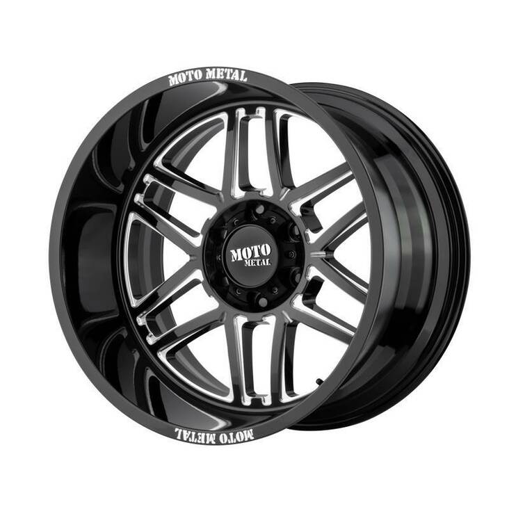 MO992 Gloss Black Milled 9x20 5/150 ET18 CB110,5 60° - Alumiinivanteet - 237508 - 1