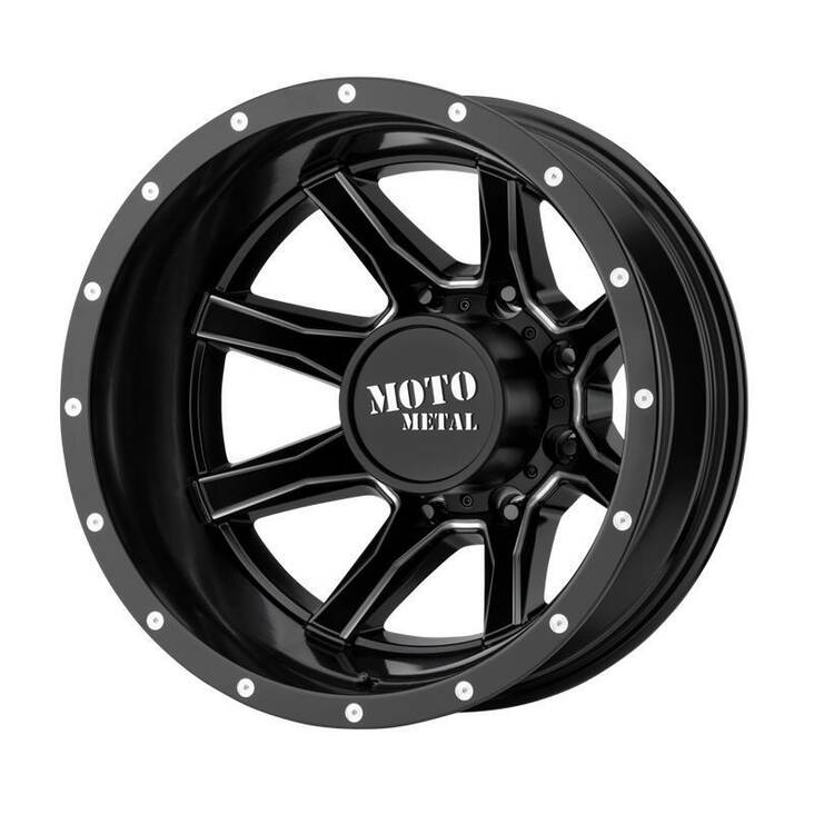 MO995 Satin Black Milled - Rear 6,5x17 8/210 ET-140 CB154,3 60° - Alumiinivanteet - 239248 - 1