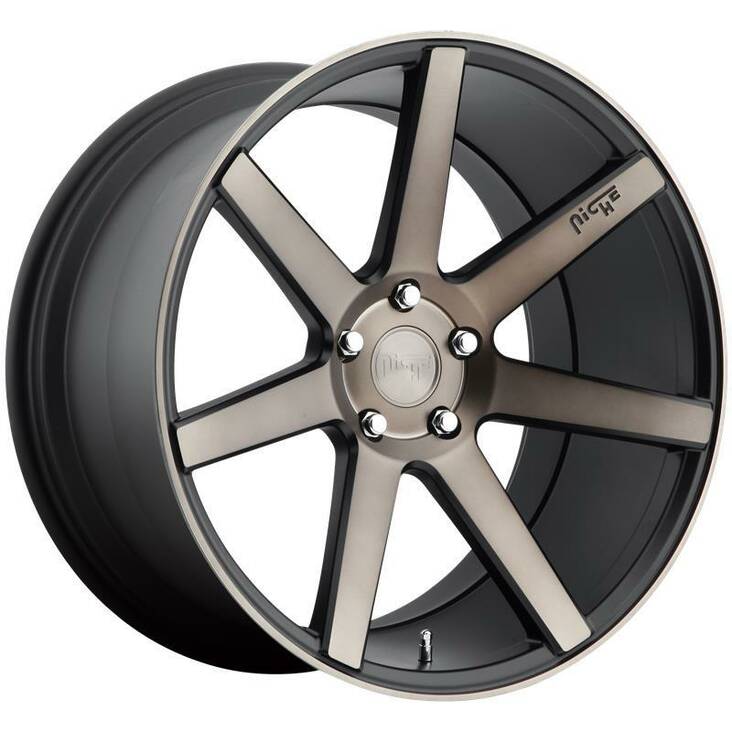 NC150 MATTE BLACK MACHINED 8,5x19 5/112 ET42 CB66.5 60° - Alumiinivanteet - 291258 - 1