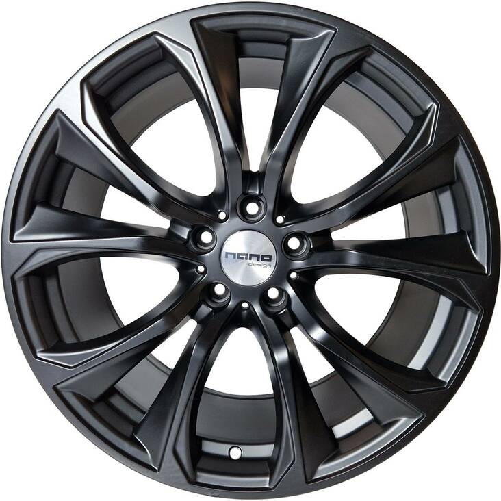 Nano 5736 Matt Black 11x20 5/120 ET40 CB74,1 60° - Alumiinivanteet - 316598 - 1