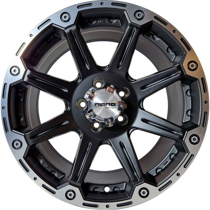 Nano BK717 Matt Black polished 8,5x18 5/120 ET20 CB65,1 60° - Alumiinivanteet - 316608 - 1