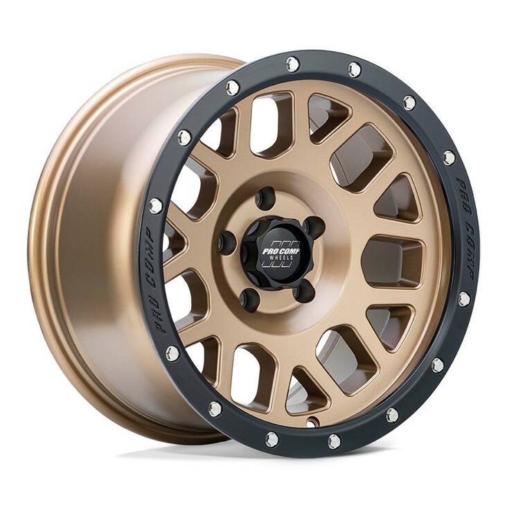PA40 VERTIGO MATTE BRONZE W/ BLACK LIP 9x17 6/139,7 ET-6 CB108,0 60° - Alumiinivanteet - 328118 - 1