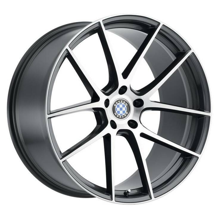 RITZ GLOSS GUNMETAL W/ BRUSHED FACE 11x22 5/120 ET25 CB72,6 60° - Alumiinivanteet - 288768 - 1