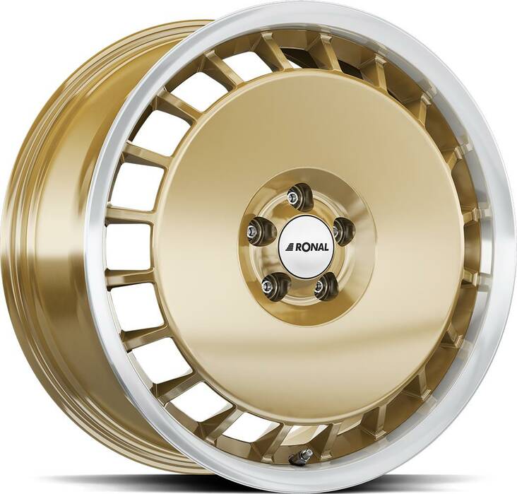RONAL R50 AERO Racing Gold Rim Lip Cut 8x18 5/112 ET35 CB76.0 R13 - Alumiinivanteet - 335378 - 1