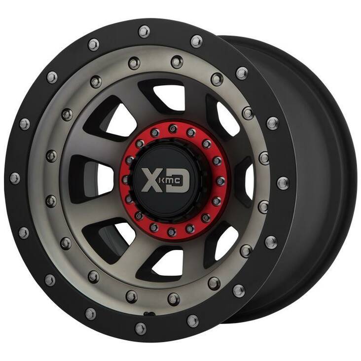 XD137 Satin Black Dark Tint 9x17 6/135/139,7 ET-12 CB106,2 60° - Alumiinivanteet - 241318 - 1
