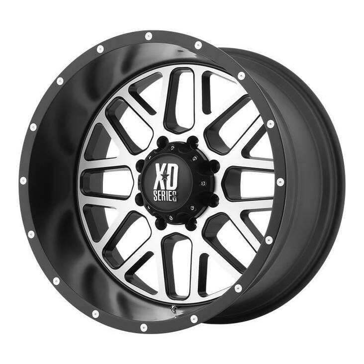 XD820 GRENADE SATIN BLACK W/ MACHINED FACE 9x20 6/135 ET18 CB87,1 60° - Alumiinivanteet - 327798 - 1