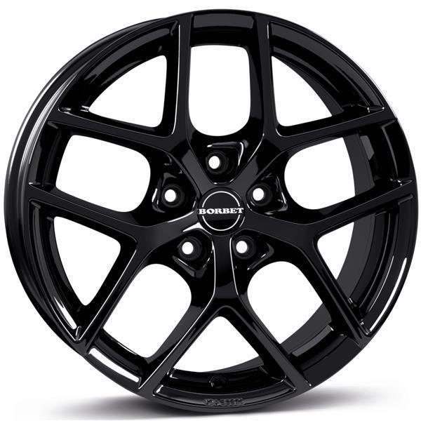 Y Black Glossy 7,5x17 5/112 ET45 CB72,6 60° - Alumiinivanteet - 313668 - 1