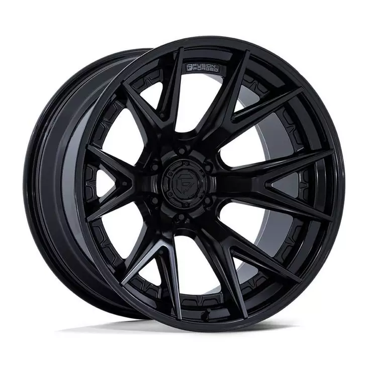 FC402 CATALYST MATTE BLACK W/ GLOSS BLACK LIP 10x22 8x170 ET-18 CB125.1 60° 1678 kg - Alumiinivanteet - 341238 - 1