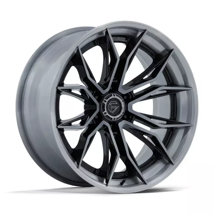 FC404 MUTINY GLOSS BLACK BRUSHED DARK TINT 10x22 8/180 ET0 CB124,2 60° - Alumiinivanteet - 366558 - 1