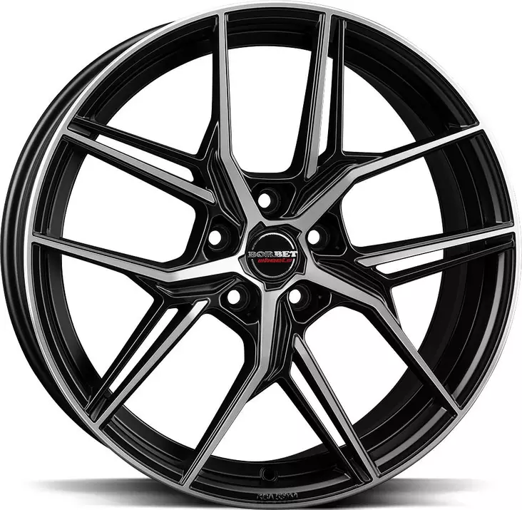 BORBET QX Black Pol Matt 8x19 5/112 ET40 CB66.5 60° - Alumiinivanteet - 356078 - 1
