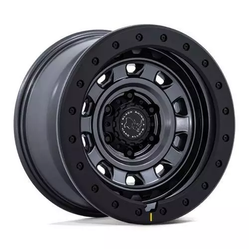 BR023 XPLORER MATTE GUNMETAL W/ BLACK ROCK GUARD 9x17 6/139,7 ET-12 CB106.1 60° - Alumiinivanteet - 353788 - 1