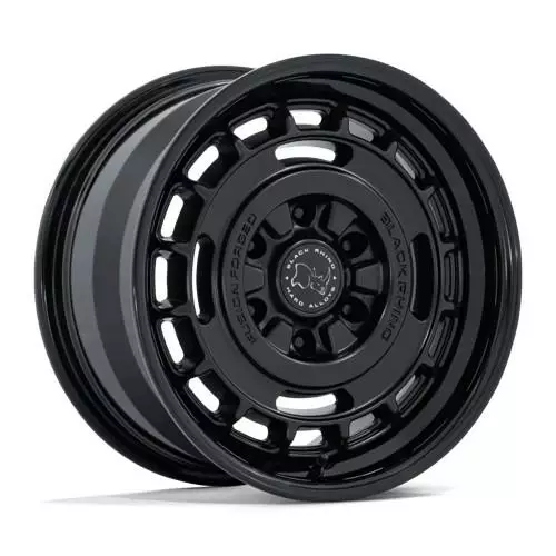 BR600 VAGABOND MATTE BLACK W/ GLOSS BLACK LIP 8,5x17 6/139,7 ET0 CB106.1 60° - Alumiinivanteet - 368698 - 1