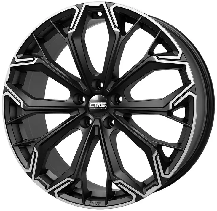 CMS C37 Diamond Matt Black 8x19 5/112 ET46 CB66,5 60° - Alumiinivanteet - 346938 - 1