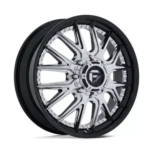 D407 CATALYST DUALLY CHROME W/ GLOSS BLACK LIP 8,25x22 8/200 ET105 CB142.0 60° - Alumiinivanteet - 368718 - 1