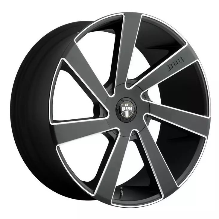 DC133 MATTE BLACK MILLED 9,5x22 5/115/120,65 ET15 CB72,6 60° - Alumiinivanteet - 252108 - 1