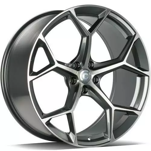 Fancy Anthracite Front Polished 9,5x21 5/112 ET25 CB66.5 60° - Alumiinivanteet - 352008 - 1