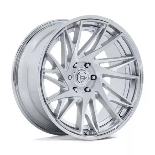 FC405 DYNAMO GLOSS SILVER W/ CHROME LIP & BRUSHED 9,5x22 6/139,7 ET20 CB106.1 60° - Alumiinivanteet - 368748 - 1
