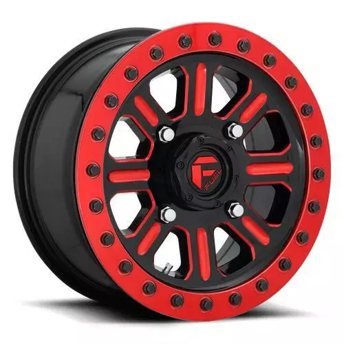 GLOSS BLACK RED TINTED CLEAR 7x22 4/137 ET13 CB110,2 60° - Alumiinivanteet - 360008 - 1