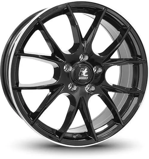 KIRA Black Lip Polished 7x17 5/112 ET40 60° - Alumiinivanteet - 360758 - 1