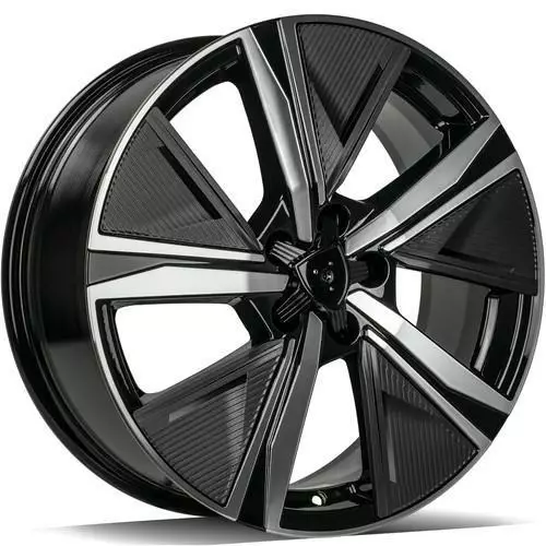 LOUVRE Black Front Polished 7,5x18 4/108 ET32 CB67,1 60° - Alumiinivanteet - 336328 - 1
