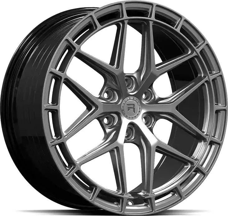 R-SERIES R21 Hyper Silv Black 8,5x20 6/130 ET45 CB84.1 60° - Alumiinivanteet - 371348 - 1
