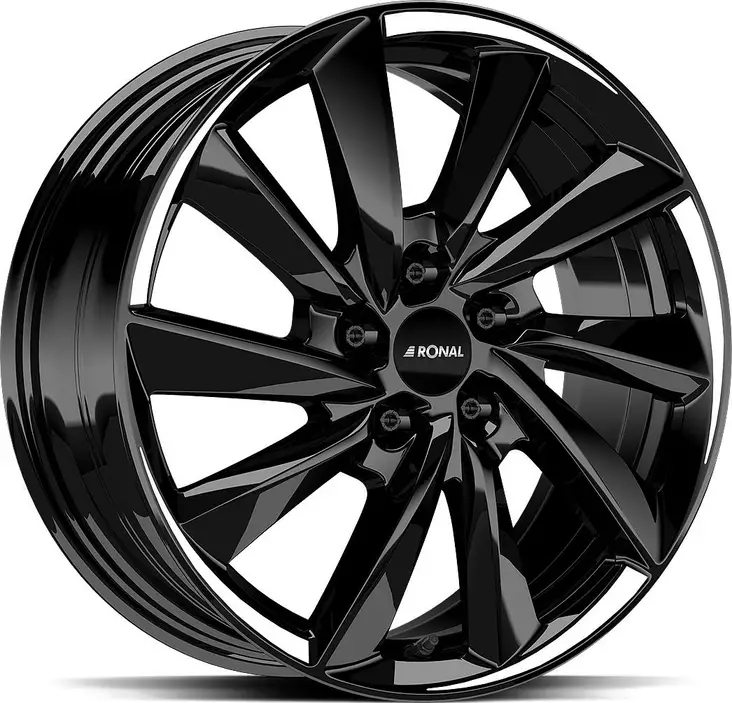 RONAL R70 Jet Black White Tail 8,5x18 5x114,3 ET40 CB64.1 60° 750 kg - Alumiinivanteet - 354838 - 1
