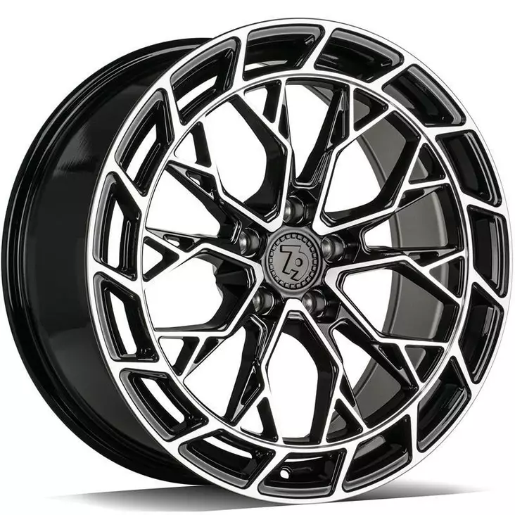 SCF-Z Black Front Polished 9x20 5/112 ET30 CB66.6 60° - Alumiinivanteet - 363498 - 1