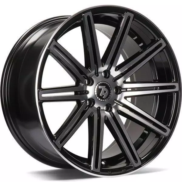 SV-M Black Front Polished 8,5x19 5/112 ET35 CB66,6 60° - Alumiinivanteet - 313748 - 1