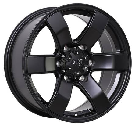D22 Flatblack 7,5x16 6/139,7 ET40 CB93.1 60° - Alumiinivanteet - 319259 - 1