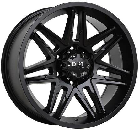 D62 Flatblack 9x20 6/139,7 ET25 CB106.1 60° - Alumiinivanteet - 234809 - 1