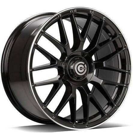 DARK Black Glossy Lip Polished 8,5x19 5/112 ET35 CB66.5 60° - Alumiinivanteet - 313499 - 2