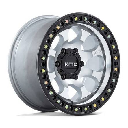 KM550 RIOT SBL MACHINED W/ SATIN BLACK LIP 9x18 6/139,7 ET18 CB106.1 60° - Alumiinivanteet - 329109 - 1