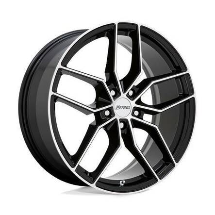 P5C GLOSS BLACK W/ MACHINED FACE 8x19 5/115 ET40 CB76.1 60° - Alumiinivanteet - 329789 - 1