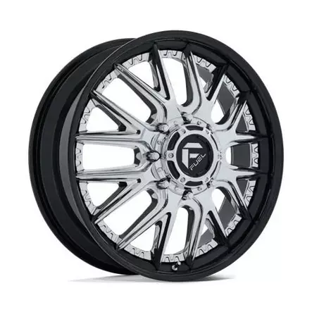 D407 CATALYST DUALLY CHROME W/ GLOSS BLACK LIP 8,25x20 8/210 ET-221 CB154.3 60° - Alumiinivanteet - 370969 - 1
