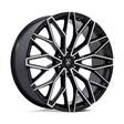 AB050 MOGUL 6 GLOSS BLACK W/ MACHINED FACE 9,5x22 6/139,7 ET25 CB106,1 60° - Alumiinivanteet - 333889 - 1