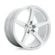 AMP SILVER MACHINED 9x21 5/120 ET25 CB64.2 60° - Alumiinivanteet - 325609 - 1