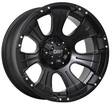 D06 Flatblack chrome inserts 10x20 5/127/139,7 ET-20 CB78,1 60° - Alumiinivanteet - 299239 - 1