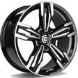 Dynamite Black Front Polished 9,5x19 5/120 ET38 CB72.6 60° - Alumiinivanteet - 314209 - 1