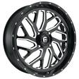 FC581 GLOSS BLACK MILLED 8,25x22 8/210 ET-246 CB154,3 60° - Alumiinivanteet - 251339 - 1