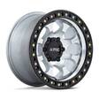 KM550 RIOT SBL MACHINED W/ SATIN BLACK LIP 9x18 6/139,7 ET18 CB106.1 60° - Alumiinivanteet - 329109 - 1
