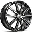 Kick Black Front Polished 7,5x19 5/108 ET45 CB67,1 60° - Alumiinivanteet - 317559 - 1