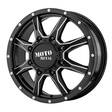 MO995 Satin Black Milled - Front 8,25x20 8/165,1 ET127 CB121,5 60° - Alumiinivanteet - 239239 - 1