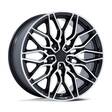 NC277 CALABRIA 5 GLOSS BLACK MACHINED 10,5x22 5/115 ET18 CB72.6 60° - Alumiinivanteet - 335119 - 1