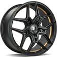 SV-B Black Matt Gold Inner Lip 8x18 5/114,3 ET40 CB73,1 60° - Alumiinivanteet - 314269 - 1