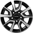 Vault Black Polished 6x16 5/130 ET68 60° - Alumiinivanteet - 360989 - 1