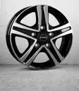 CWD Gloss Black Polished 6x16 5/130 ET68 60° - Alumiinivanteet - 361069 - 1