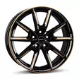 BORBET LX18 Black Gloss Gold Spoke Rim 8x18 5/112 ET48 CB66.6 60° - Alumiinivanteet - 340229 - 2