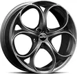 GMP Drake Gloss Anthracite Dark 8x19 5x110 ET32 CB65.1 60° 550 kg - Alumiinivanteet - 356539 - 2